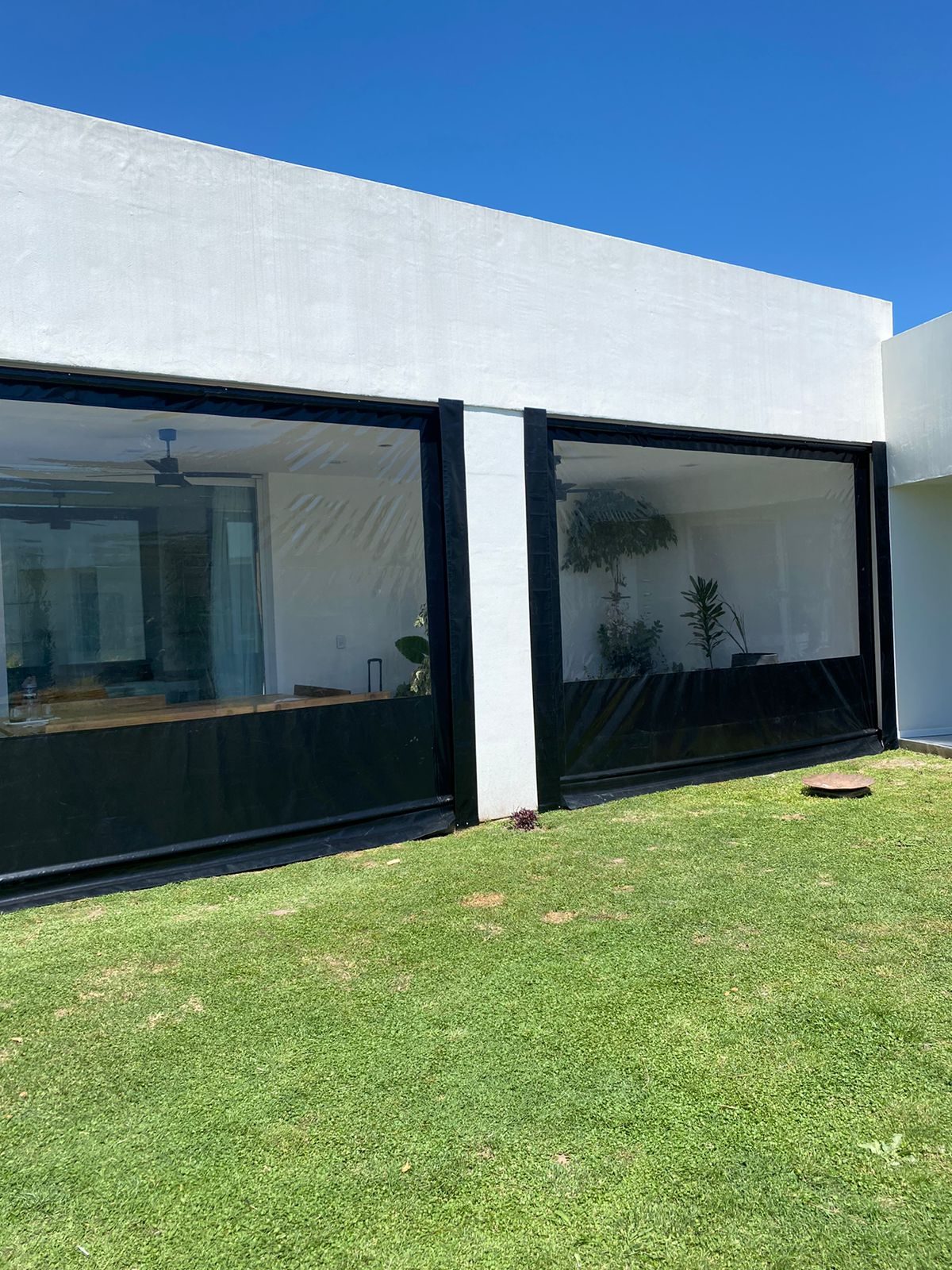 Cerramiento cristal en galería residencial